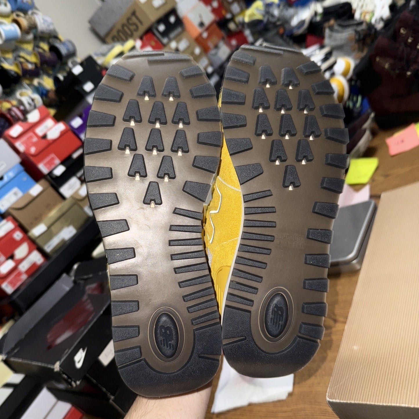 Size 11.5 New Balance x Bodega 574 Legacy Arrival Yellow