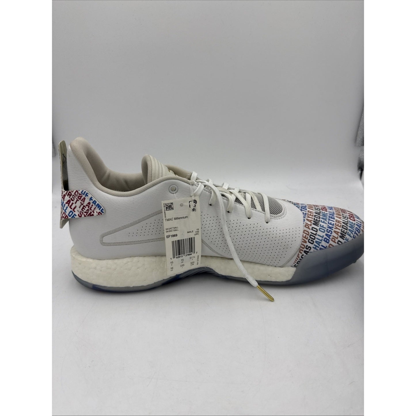 Size 15 - Adidas T-Mac Millennium Silver Metallic