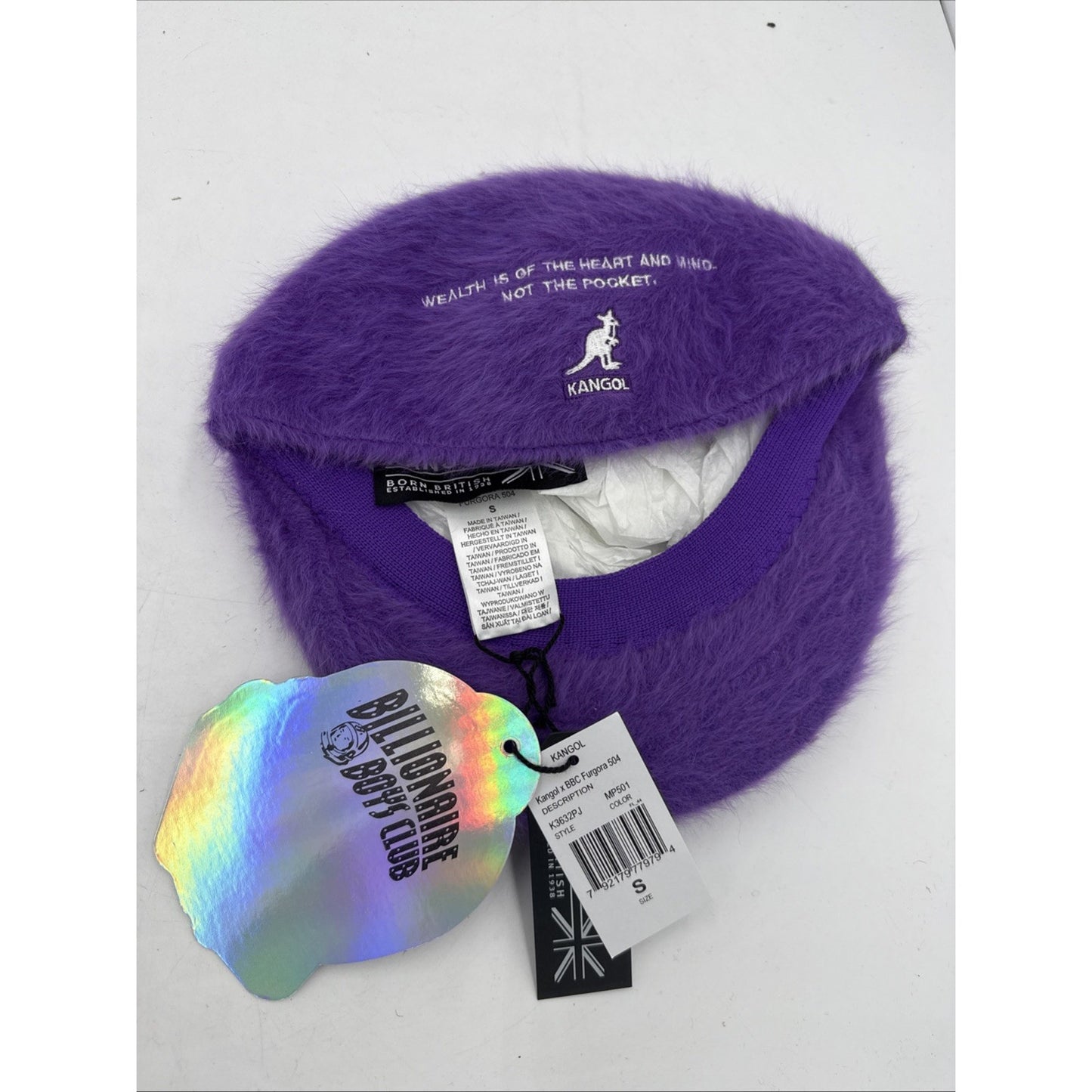 BBC X KANGOL fugora 504 Purple Size Small Billionaire Boys Club