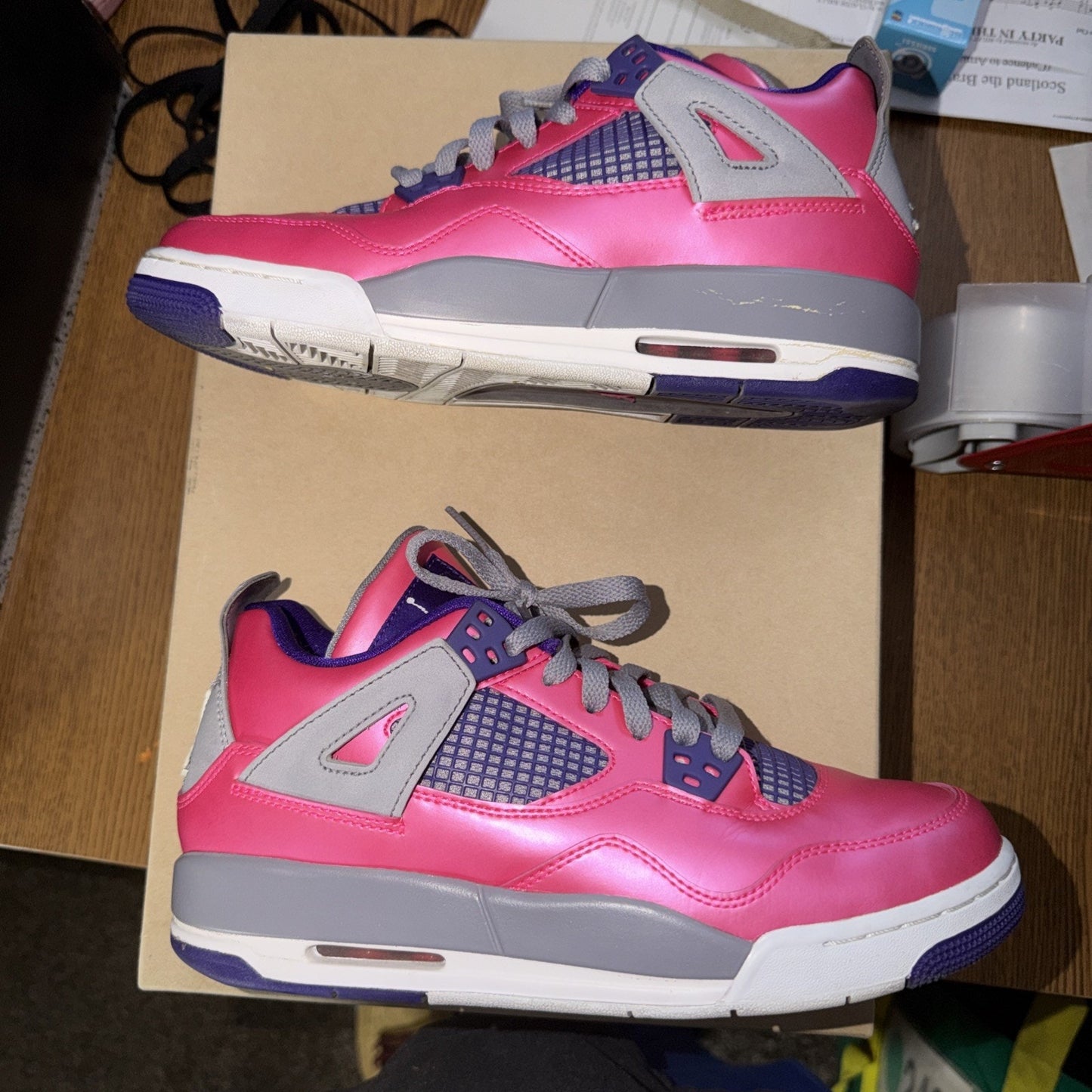 Size 6.5 (GS) - Jordan 4 Retro Low Pink Foil Very Rare