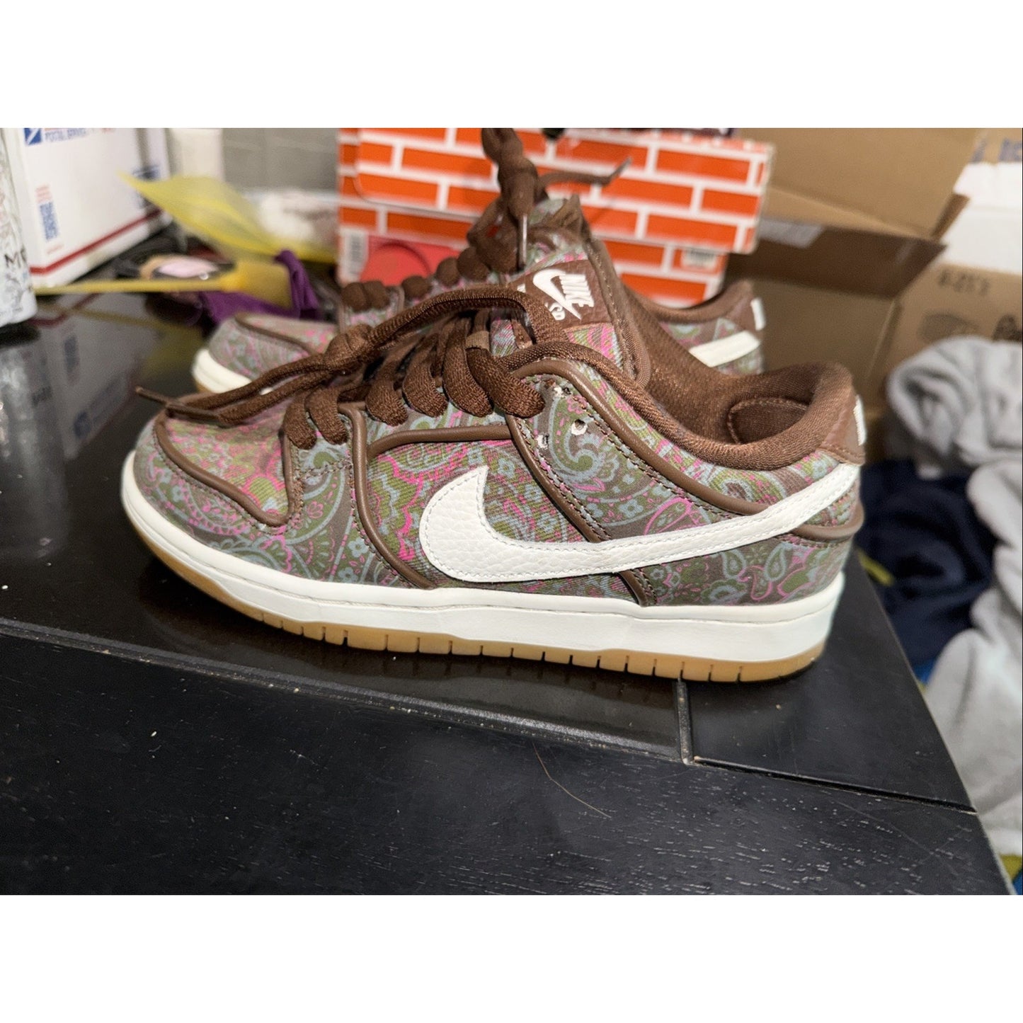 Size 4 - Nike SB Dunk Low Pro Paisley Brown