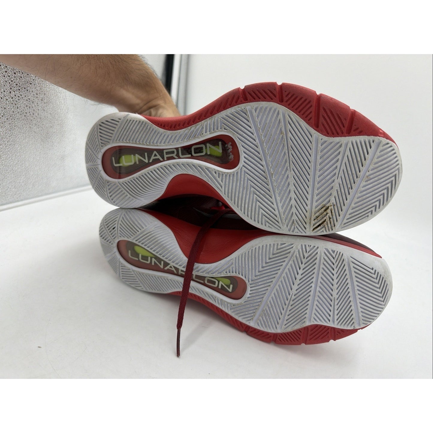 Size 6.5 - Nike Lunar Hyperquickness TB Team Red Silver