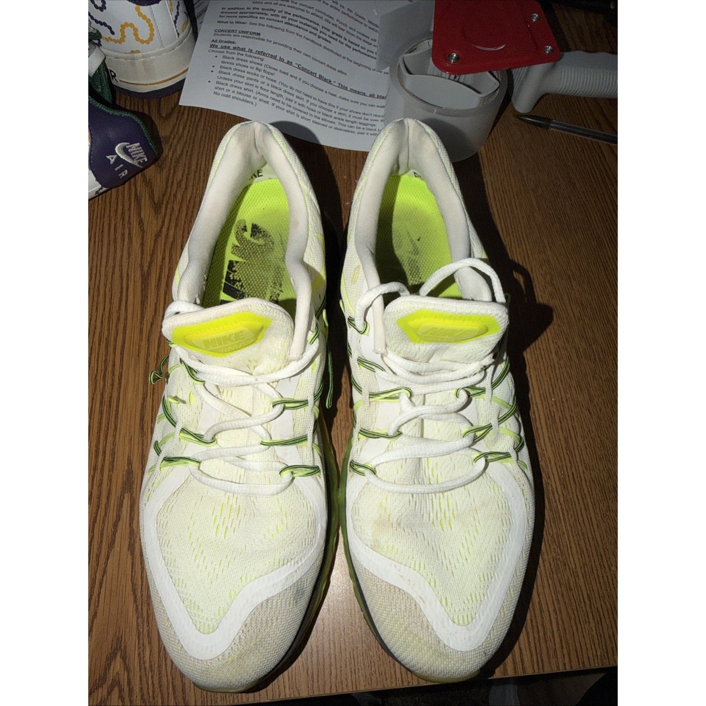 Size 10 - Nike Air Max 2015 White Volt CFM Sample Tagged