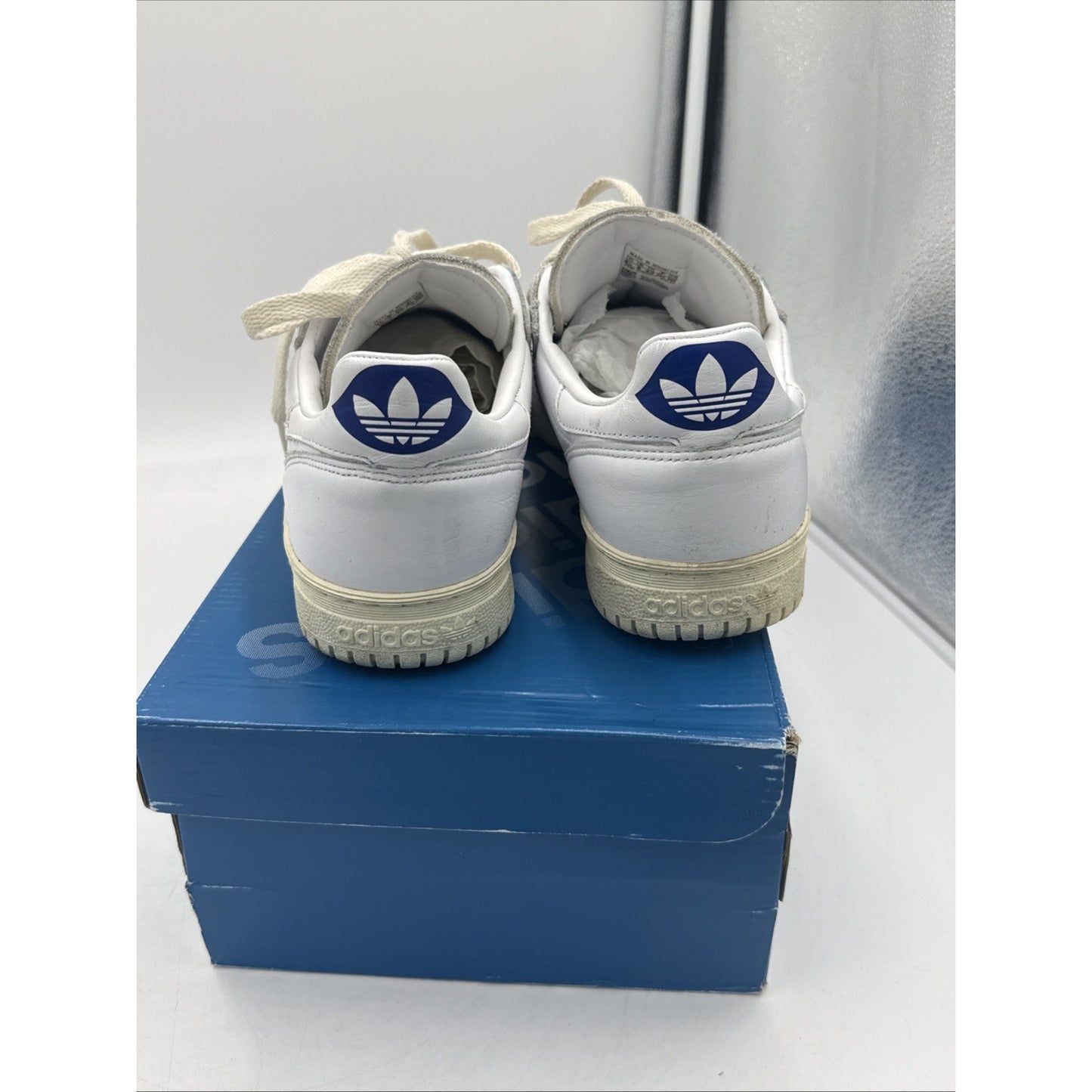 Size 8.5 - Adidas Burnden SPZL White Polar Blue