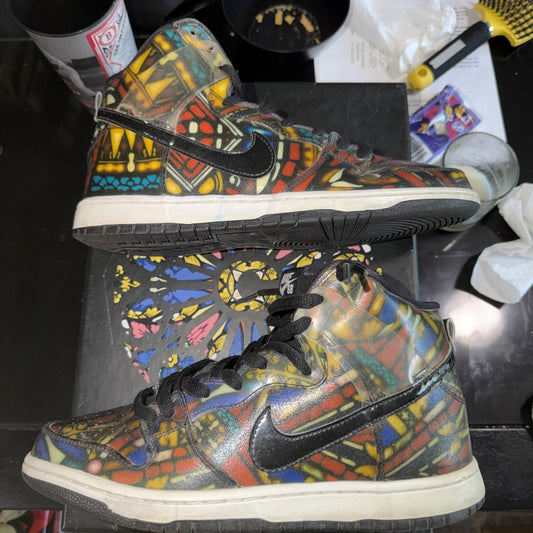 Size 9.5 - Concepts x Nike SB Dunk Special Box High Stained Glass