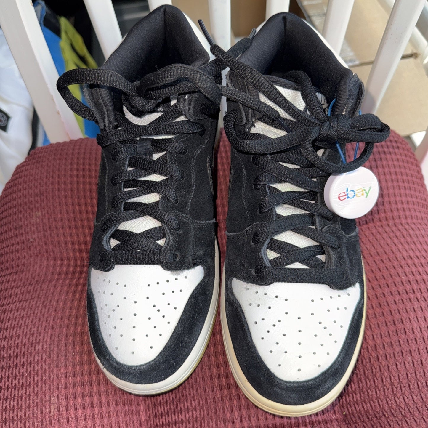 Size 8 - Nike Dunk Pro Sb Mid Black White Gum Rare