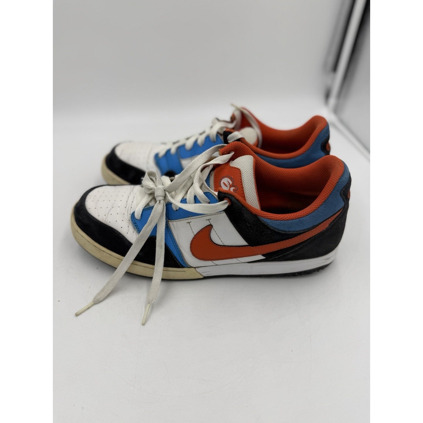 Nike Shoes Zoom Mogan 2 SB 6.0 Orange Black Blue 386390-104 Men's Size 11.5