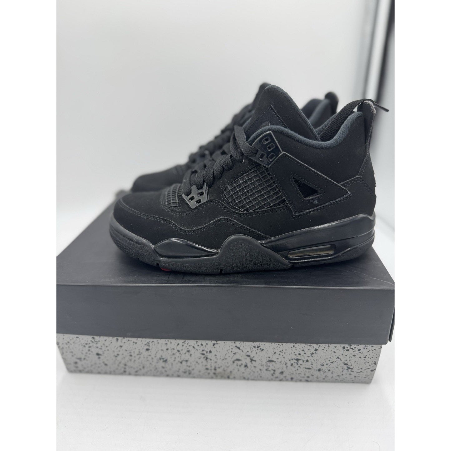 Size 4 (GS) - Jordan 4 Retro 2020 Low Black Cat