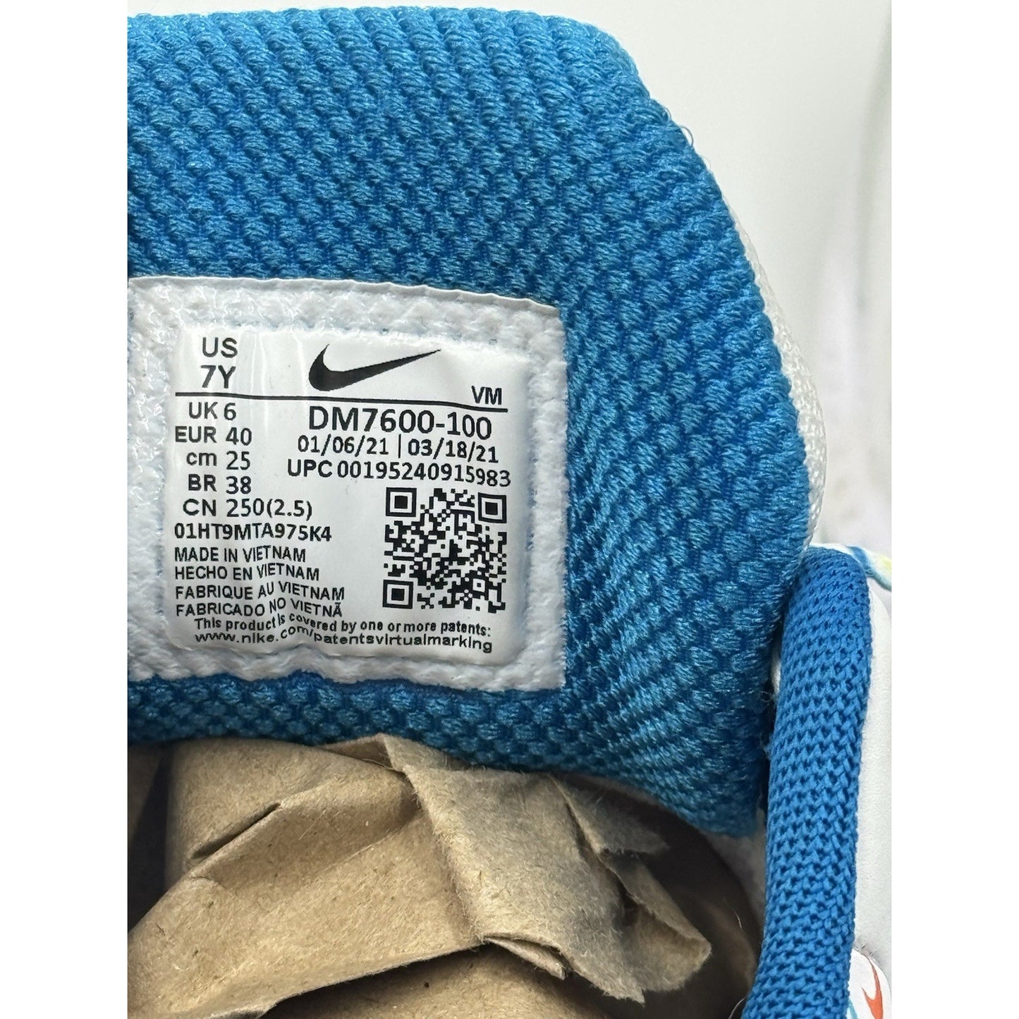 Size 7Y (GS) - Nike Air Max Genome Low Swooshfetti NBS290