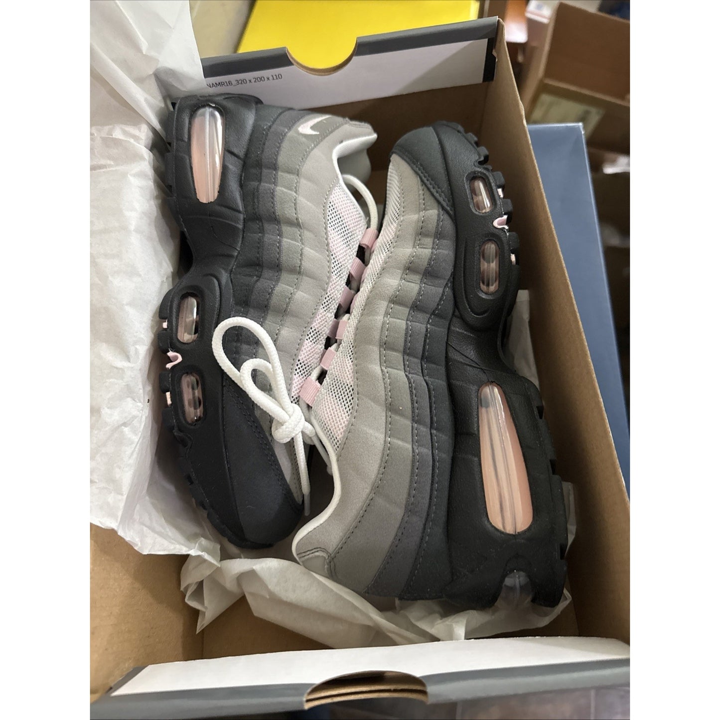 Nike Air Max 95 Gunsmoke Pink Foam Size 7