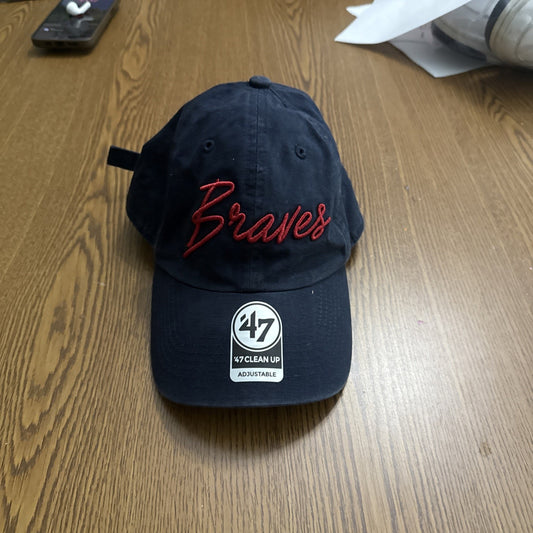New Women’s Atlanta Braves Hat 47 Clean Up