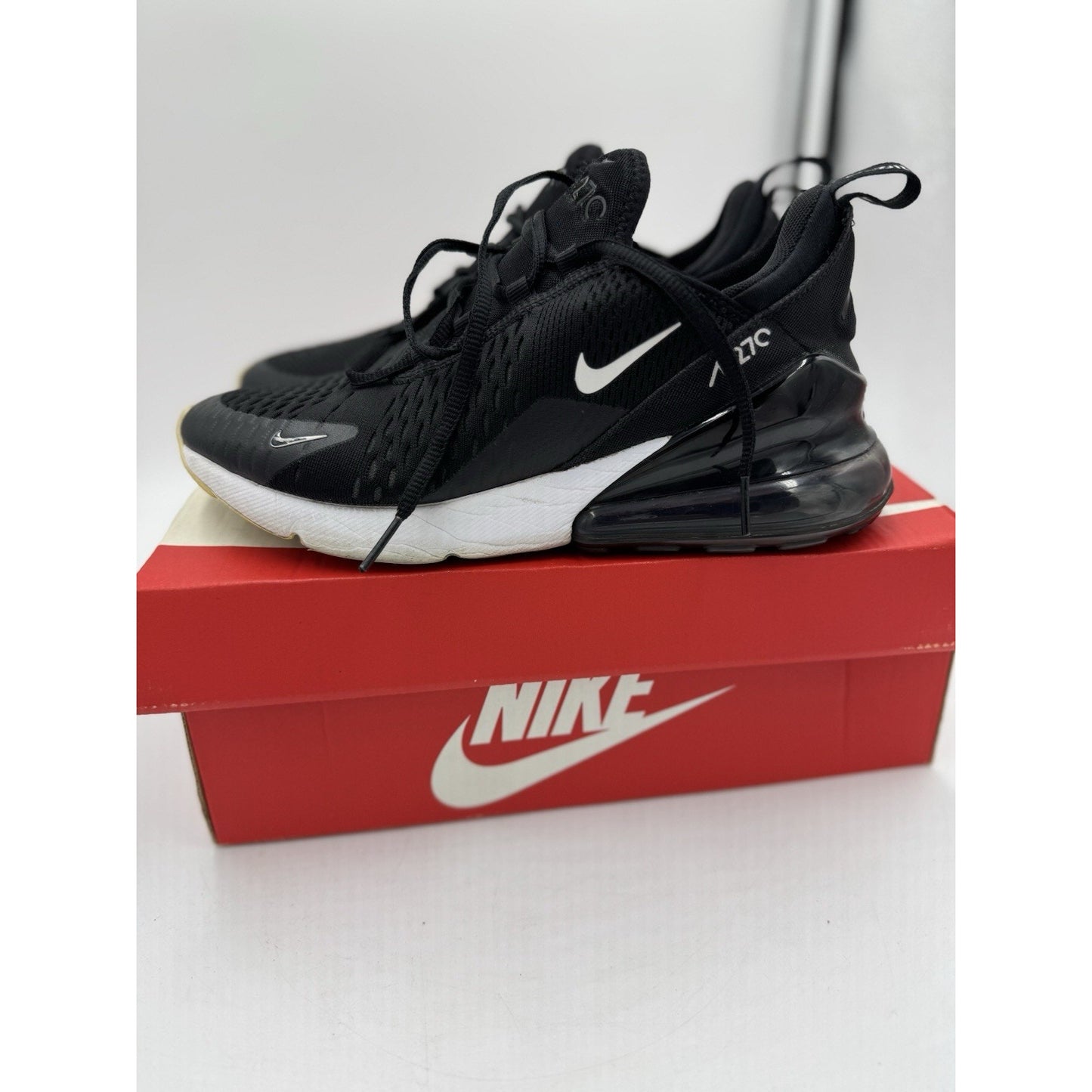 Size 6 (GS) - Nike Air Max 270 Low Triple Black - 943345-001