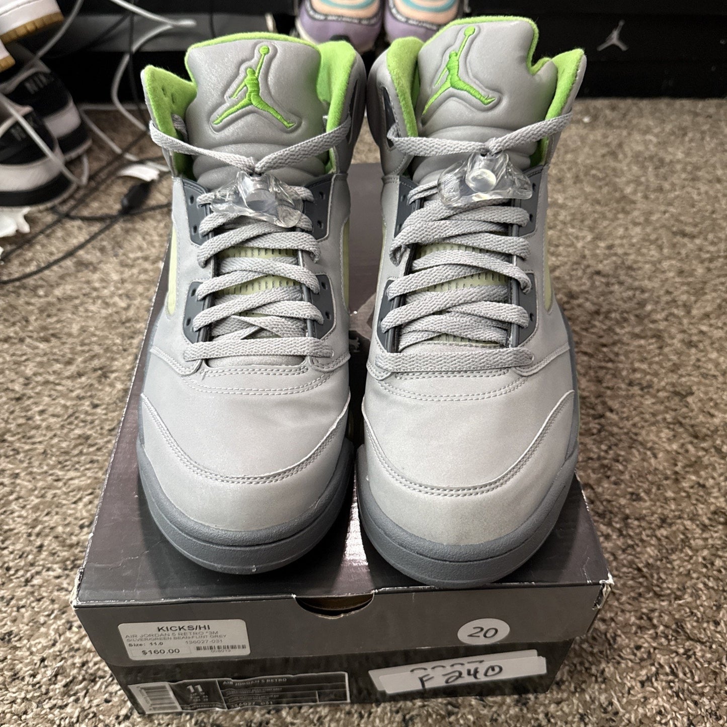 Size 11 - Air Jordan 5 Retro 2006 Green Bean