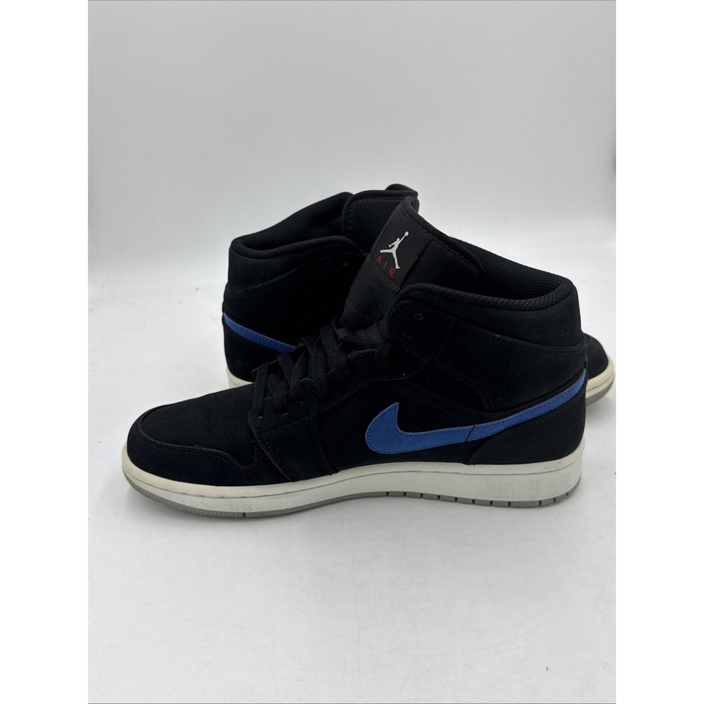 Size 9 - Air Jordan 1 Mid Multicolor Swoosh Black