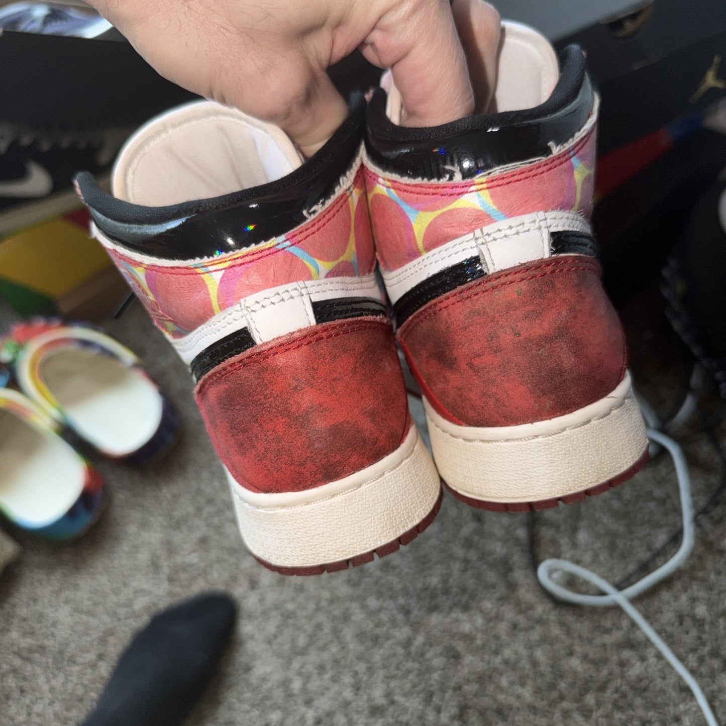Size 5 (GS) - Jordan 1 Retro OG x Marvel High Spider-Man: Across the...