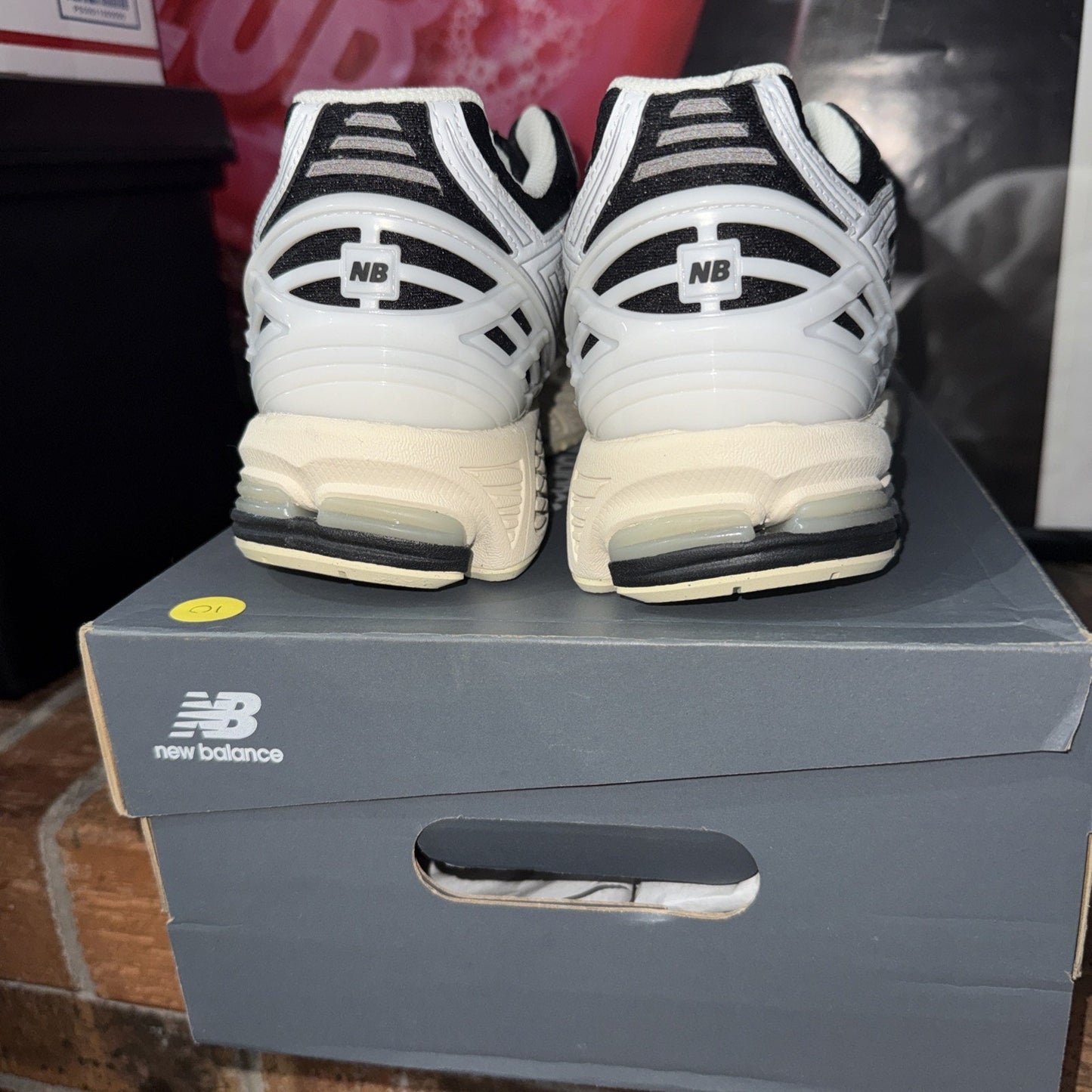 Size 13 - New Balance 1906R White Black
