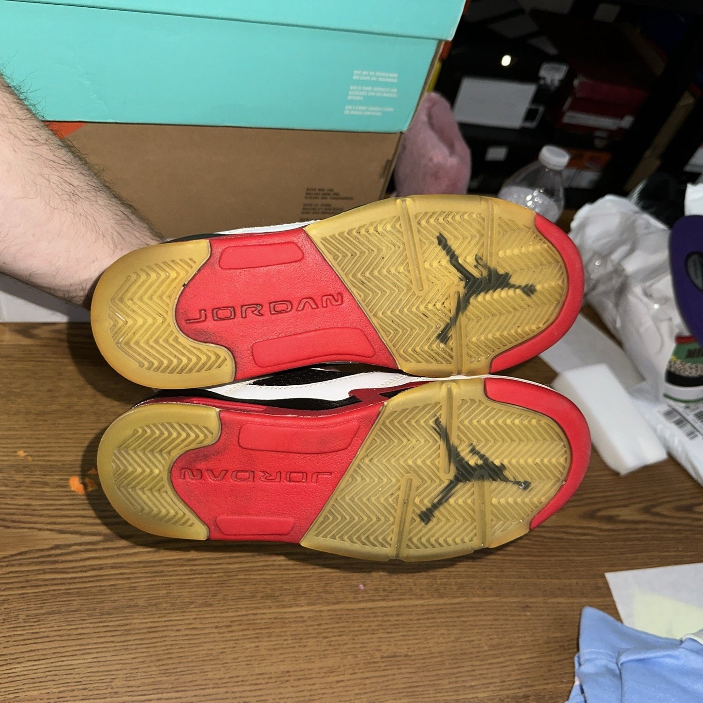 Size 4 (GS) - Jordan 5 Retro 2016 Low Fire Red