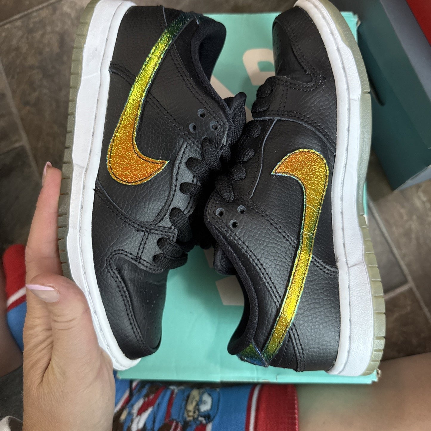 Size 4 - Nike SB Dunk Pro Low Sparkle