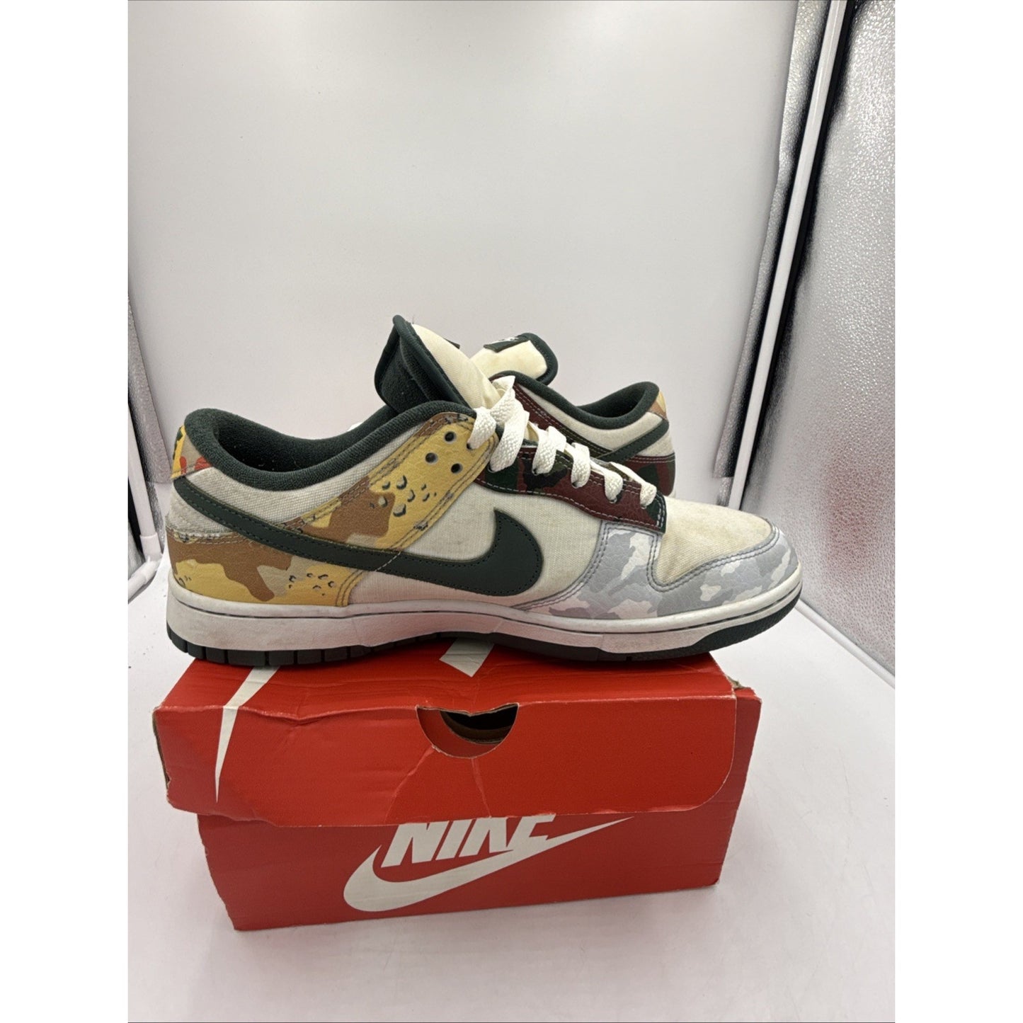 Size 11 - Nike Dunk SE Low Sail Multi-Camo