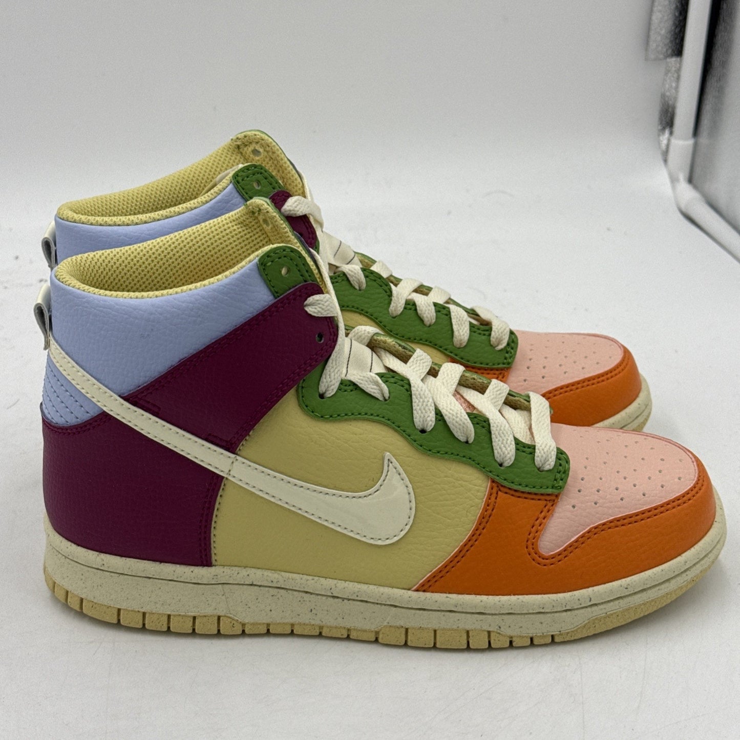 Size 4 (GS) - Nike Dunk High Next Nature Multicolor