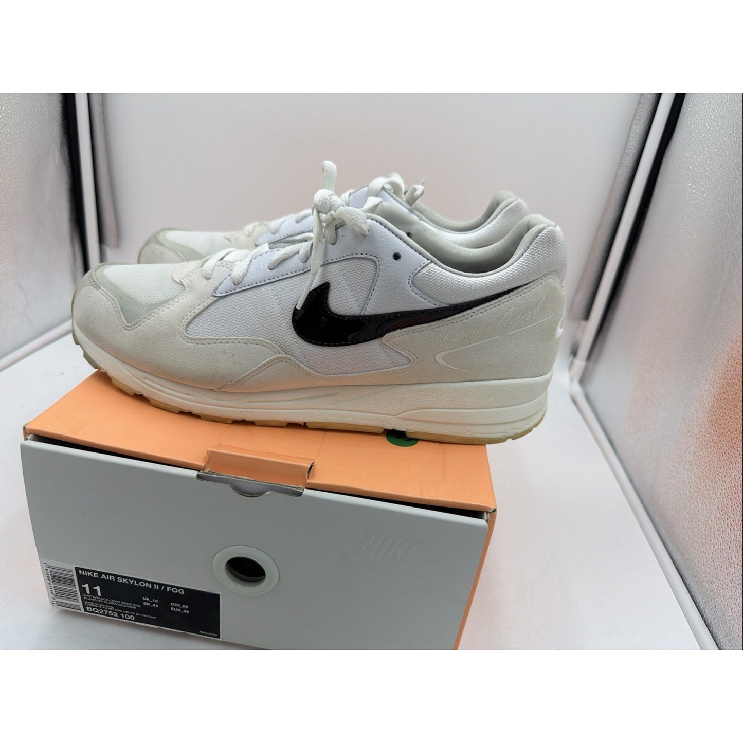 Size 11 - Fear Of God x Nike Air Skylon 2 White