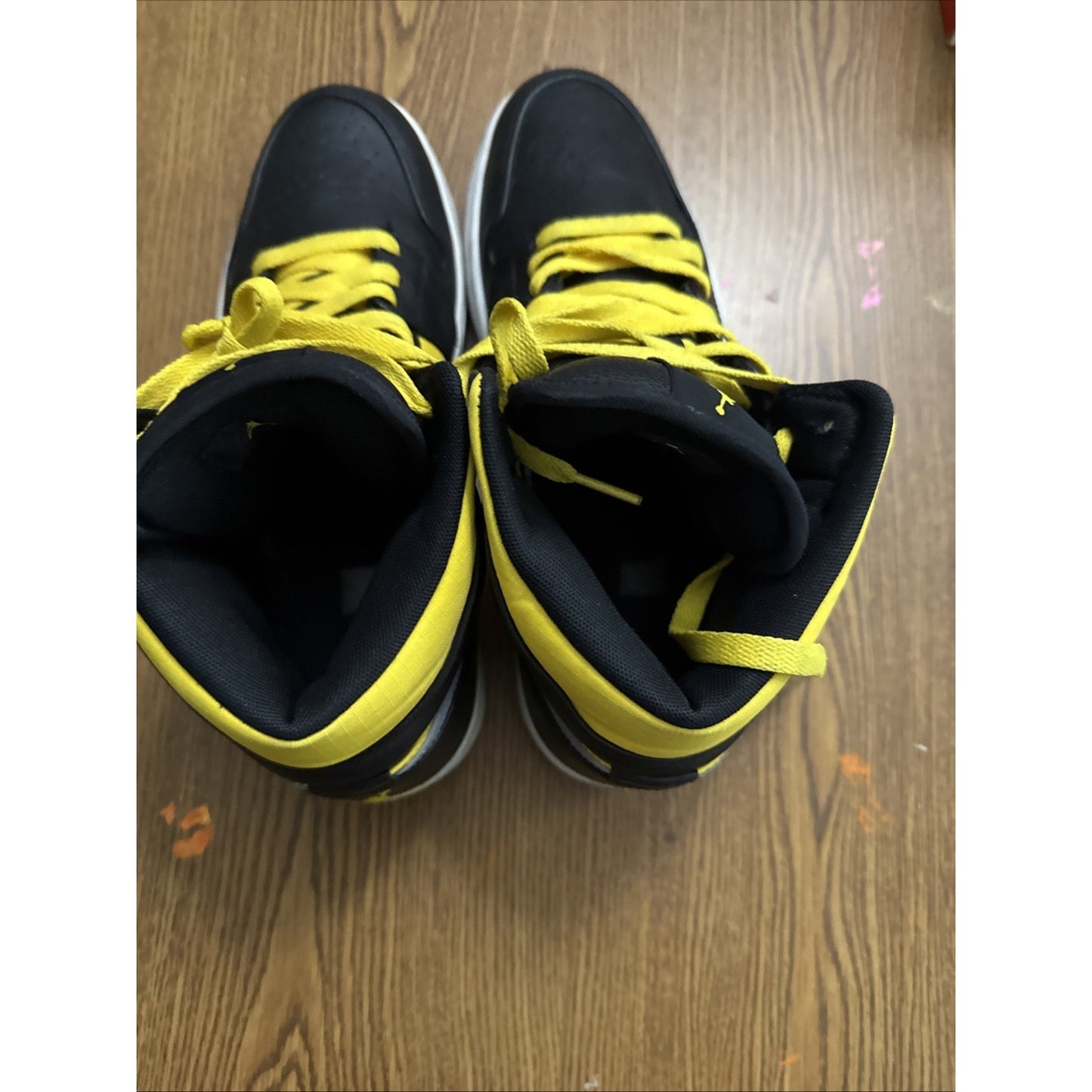 Size 10 - Air Jordan 1 Phat Black Speed Yellow NBS166