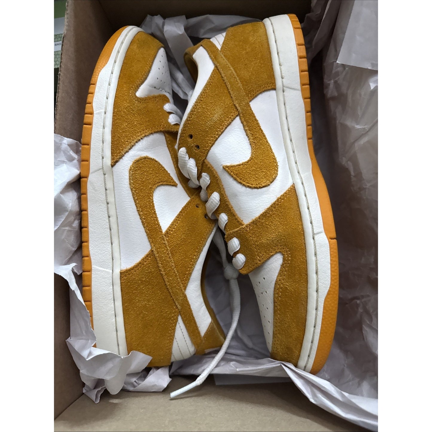 Nike SB Dunk Low Pro 2016 Circuit Orange White Size 11 Mens Suede Reese Rep Box