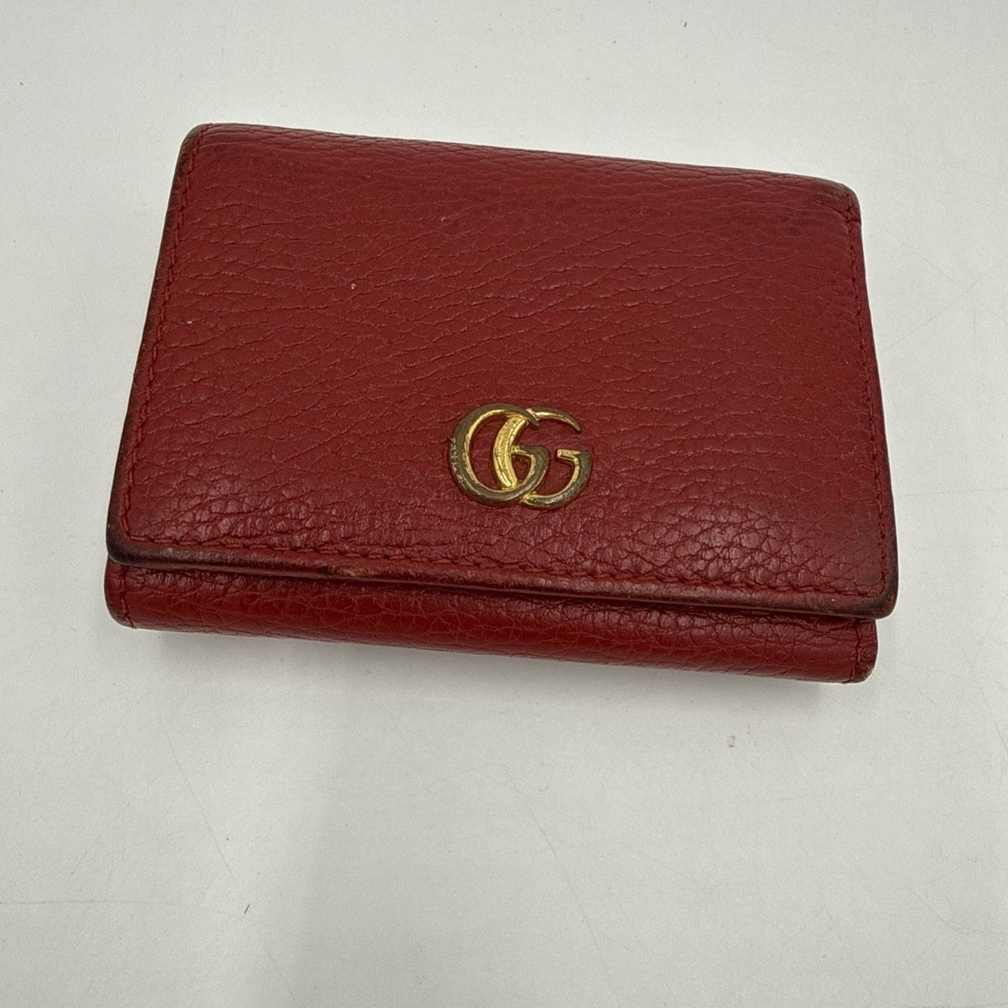 Red Gucci Card Holder Wallet