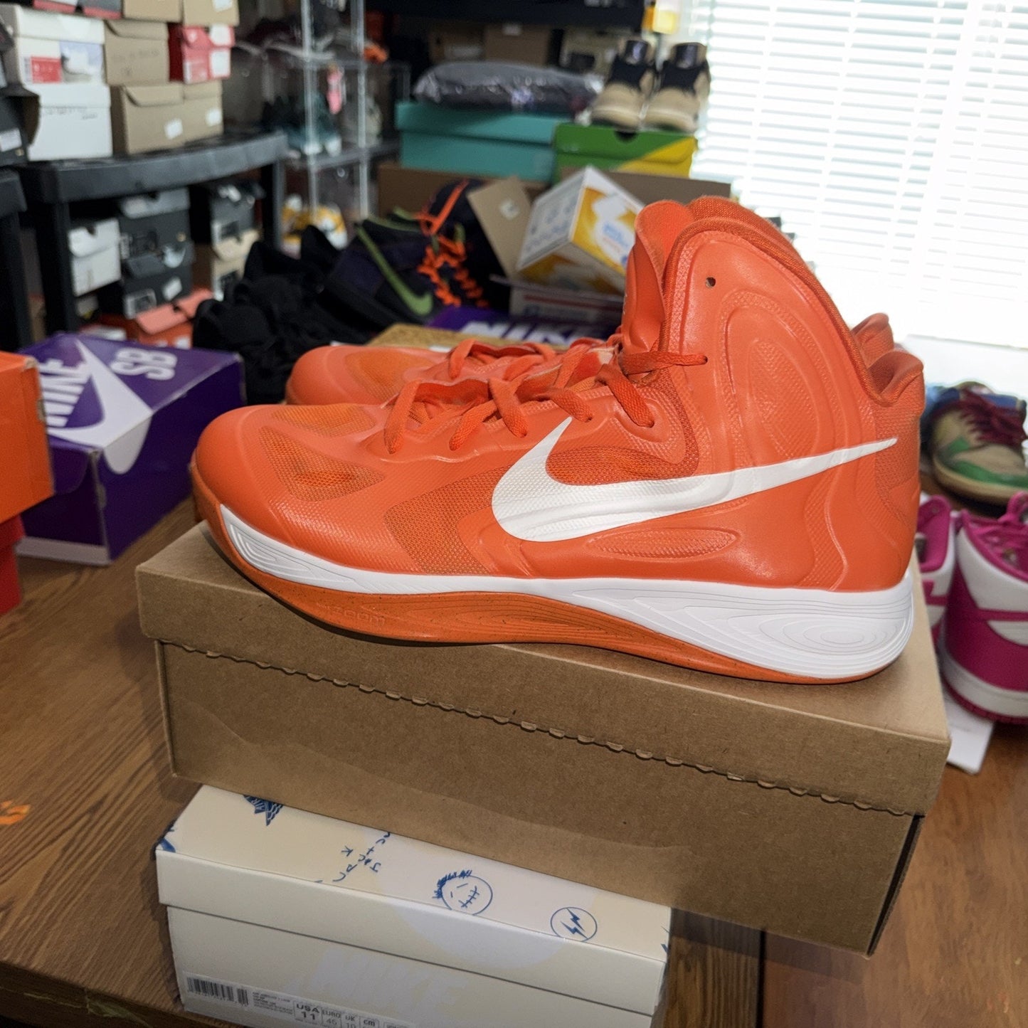 Size 13.5 Nike Hyperfuse Syracuse PE Sample 999999 525019-801