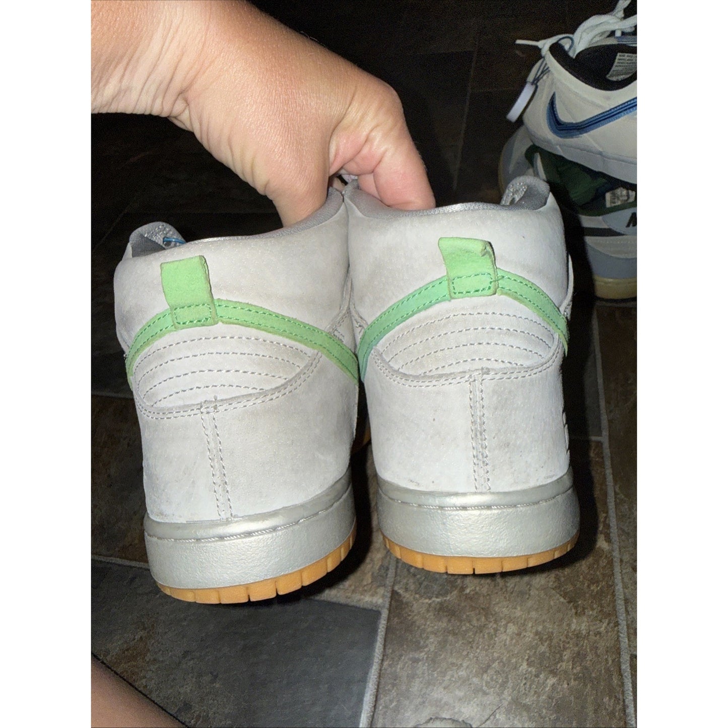 Size 12 - Nike SB Dunk High Silver Box