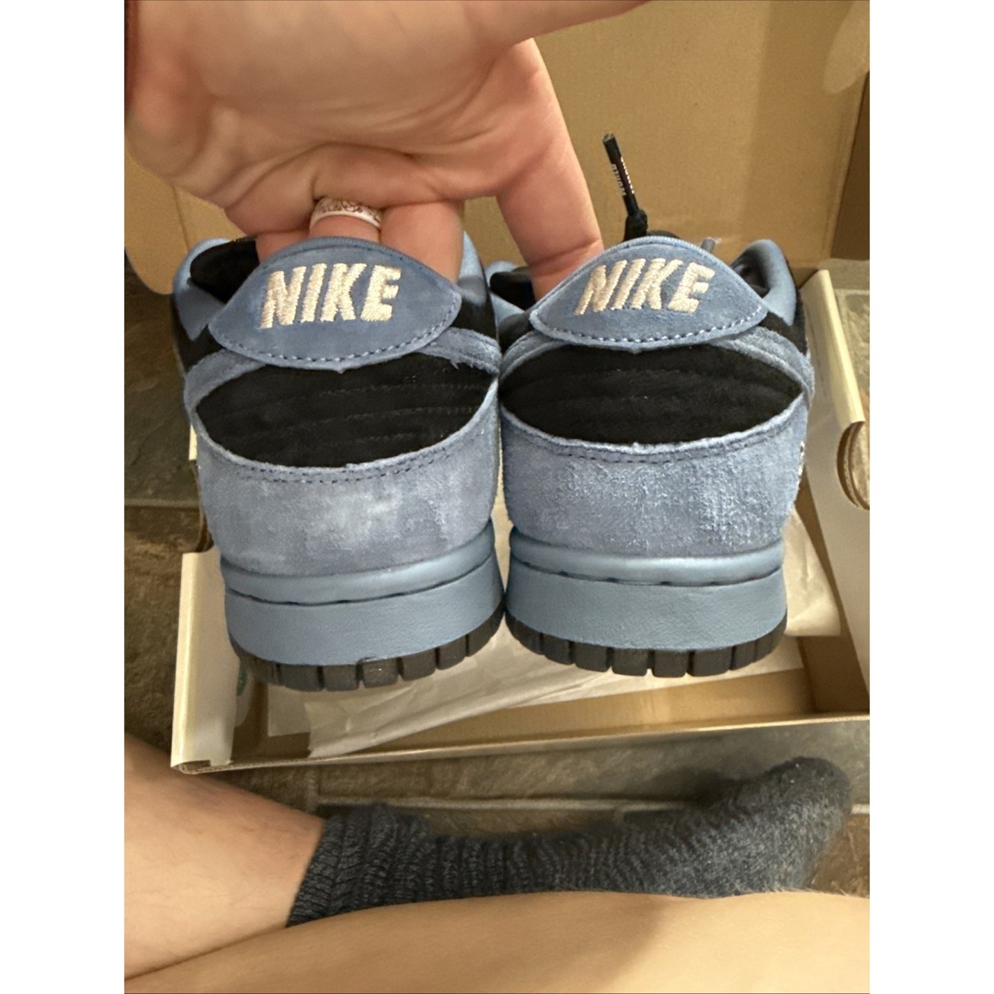 Nike SB Dunk Low x Supreme Ocean Fog Black – Size 6.5 Men