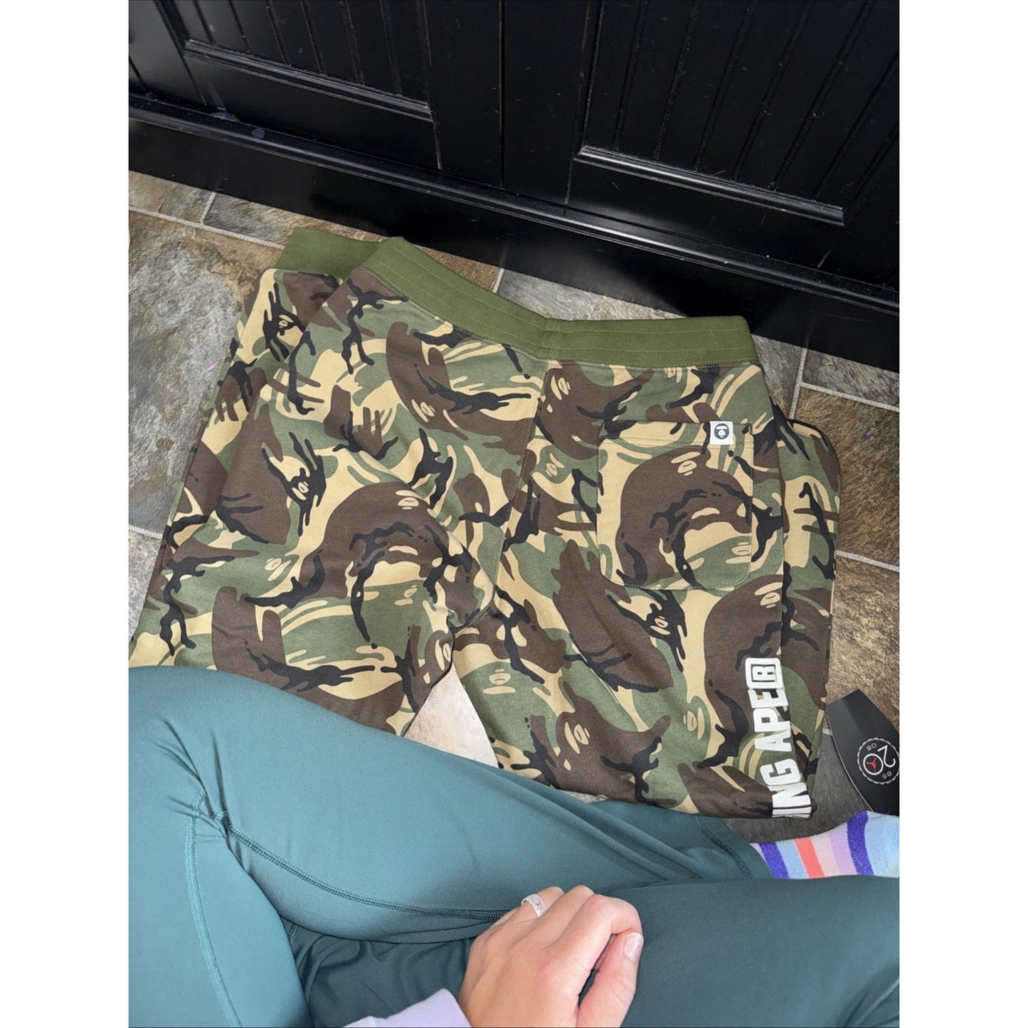 AAPE by A Bathing Ape Camo Sweatpants Joggers Adult Size M Streetwear - RARE