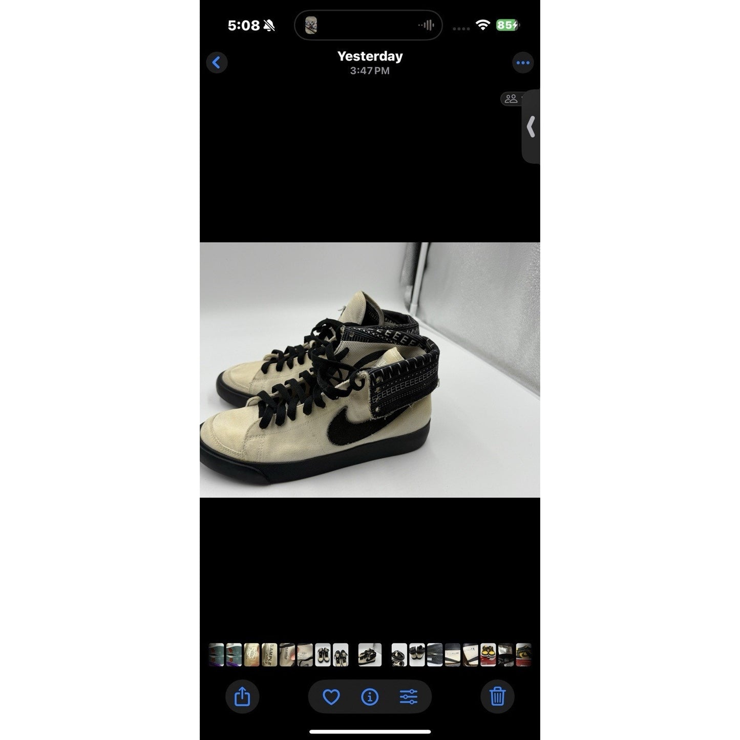 Size 7 Nike Sb Blazer High Roll 279906 “Sample Pair”
