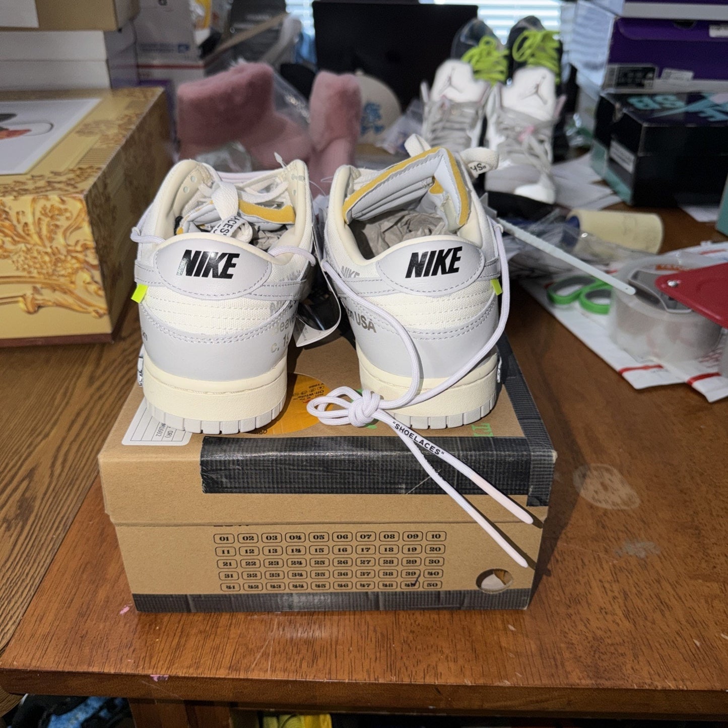 Size 10 - Nike Off-White x Dunk Low Lot 49 of 50