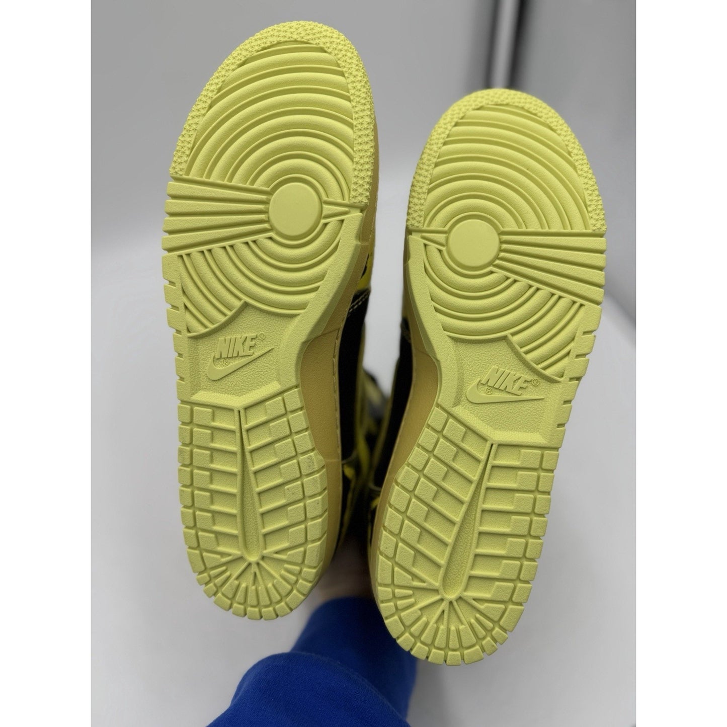 Size 9 - Nike Dunk 1985 High Yellow Acid Wash