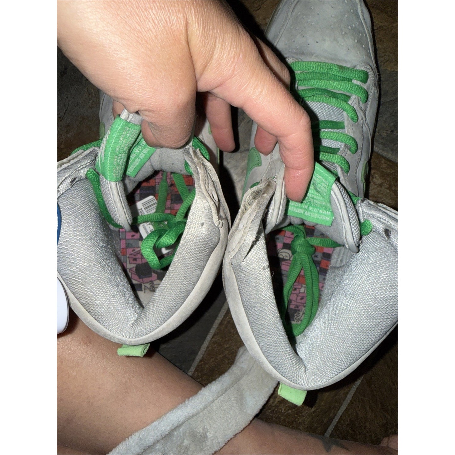 Size 12 - Nike SB Dunk High Silver Box