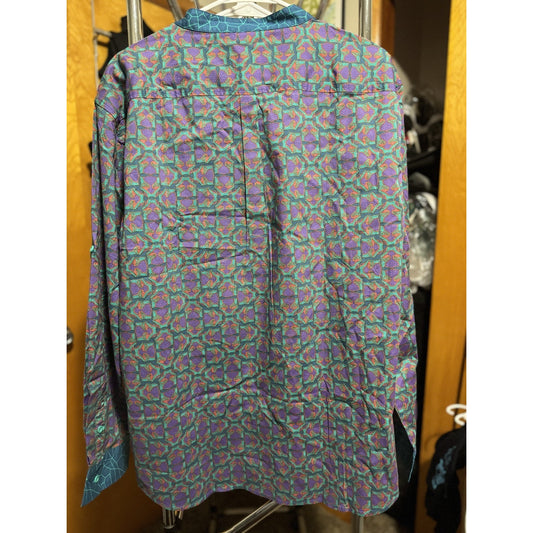 Size M *NEW W/ TAGS* Disney Parks Marvel Black Panther African L.S. Button Down