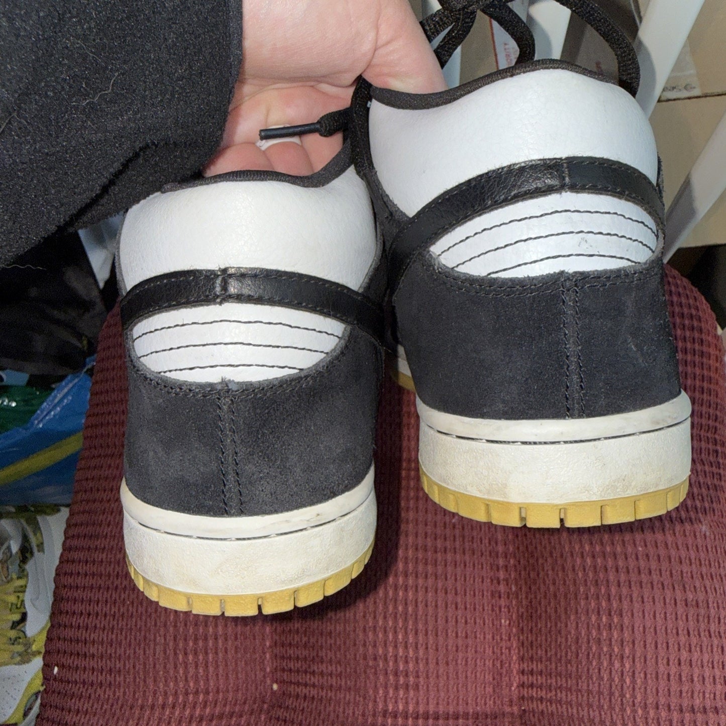 Size 8 - Nike Dunk Pro Sb Mid Black White Gum Rare