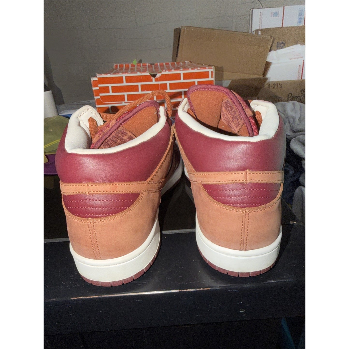 Rare Nike Dunk Mid Pro SB Team Red Pony 2007 Size 12 Used 314383-621