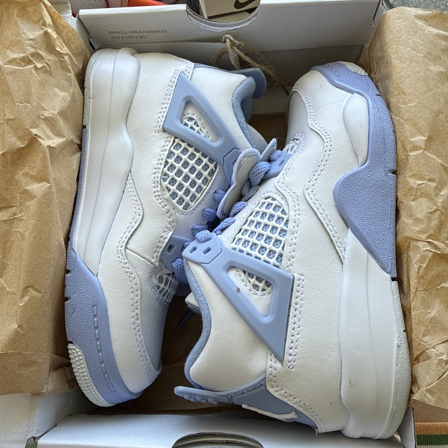 Jordan 4 IV Retro TD 'Forget Me Not' Aluminum IB8962-100 Sz 11.5C