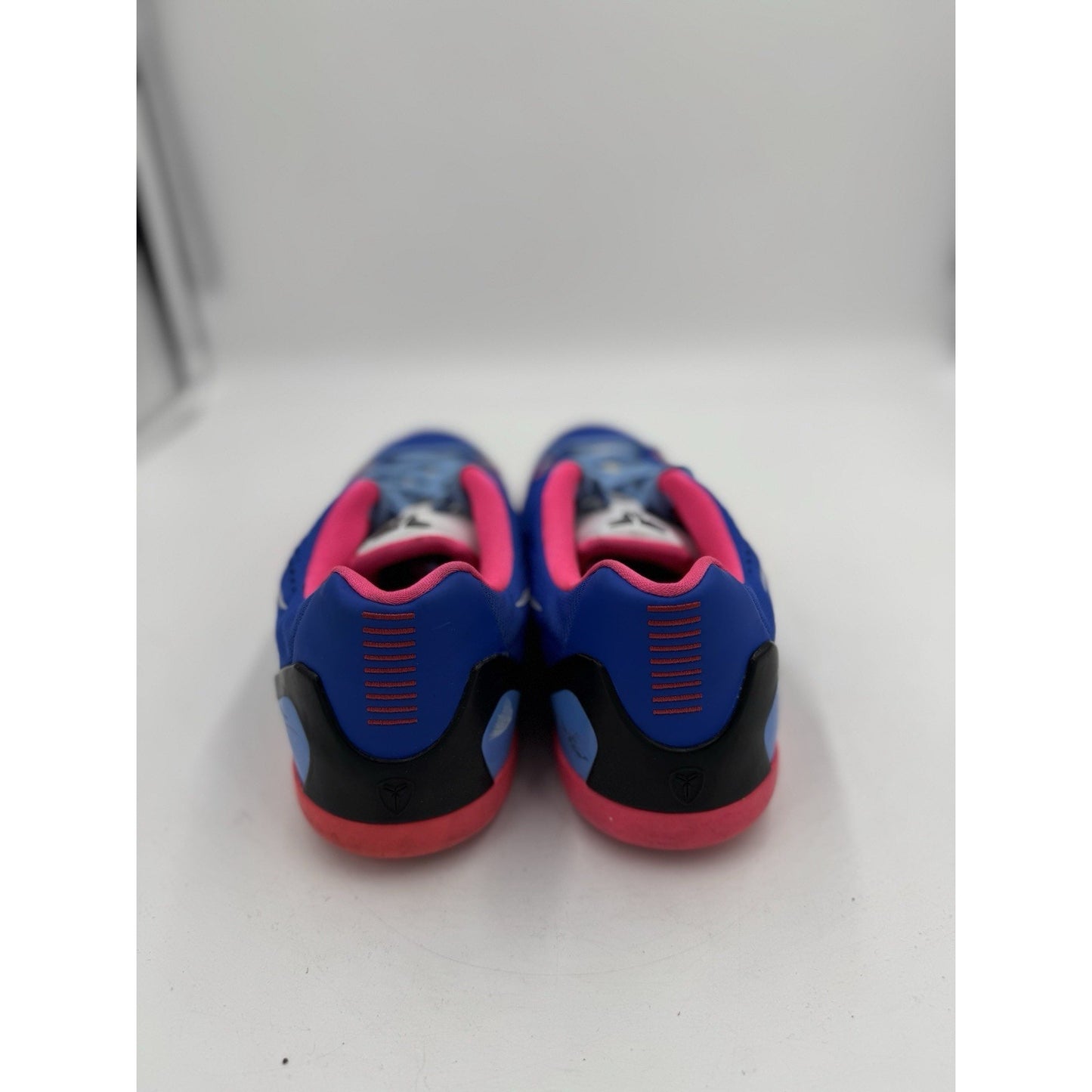 Vtg NIKE Youth KOBE IX 9 EM White HYPER PINK COBALT 653593 600 sz 7Y Women 8.5
