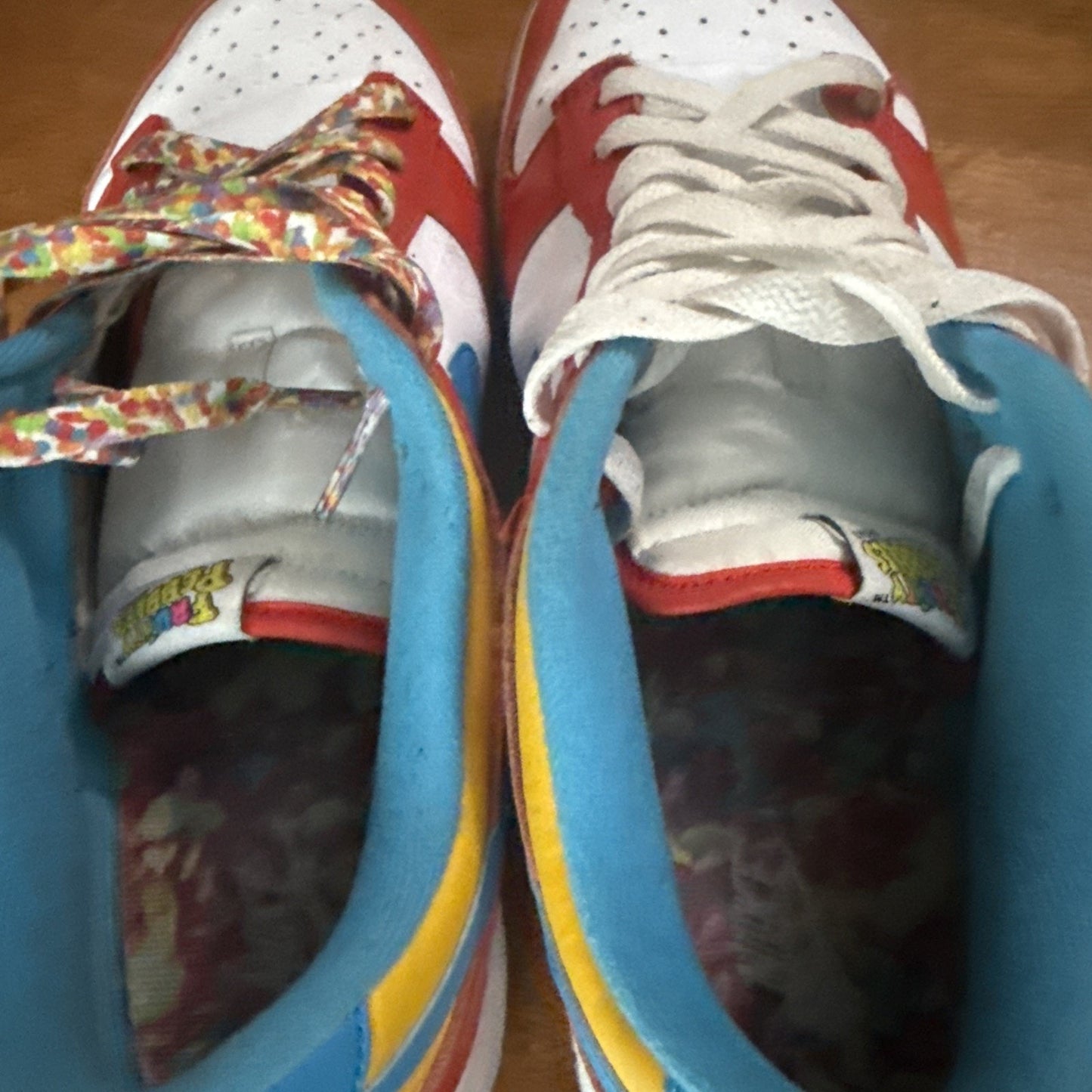 Size 11 - Nike Dunk Low x LeBron James x Fruity Pebbles Red BS344