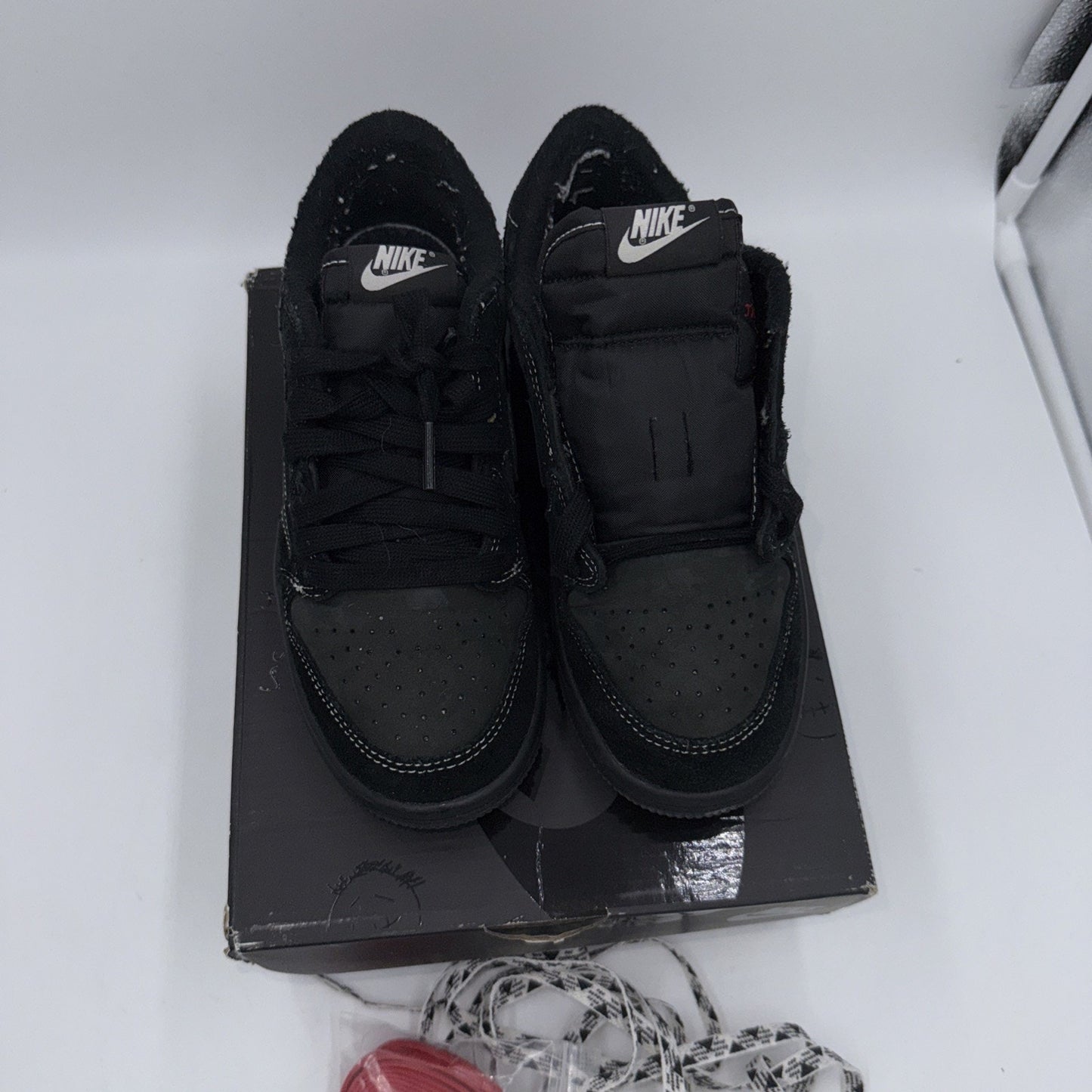Size 3 (PS) - Jordan 1 OG SP x Travis Scott Low Black Phantom