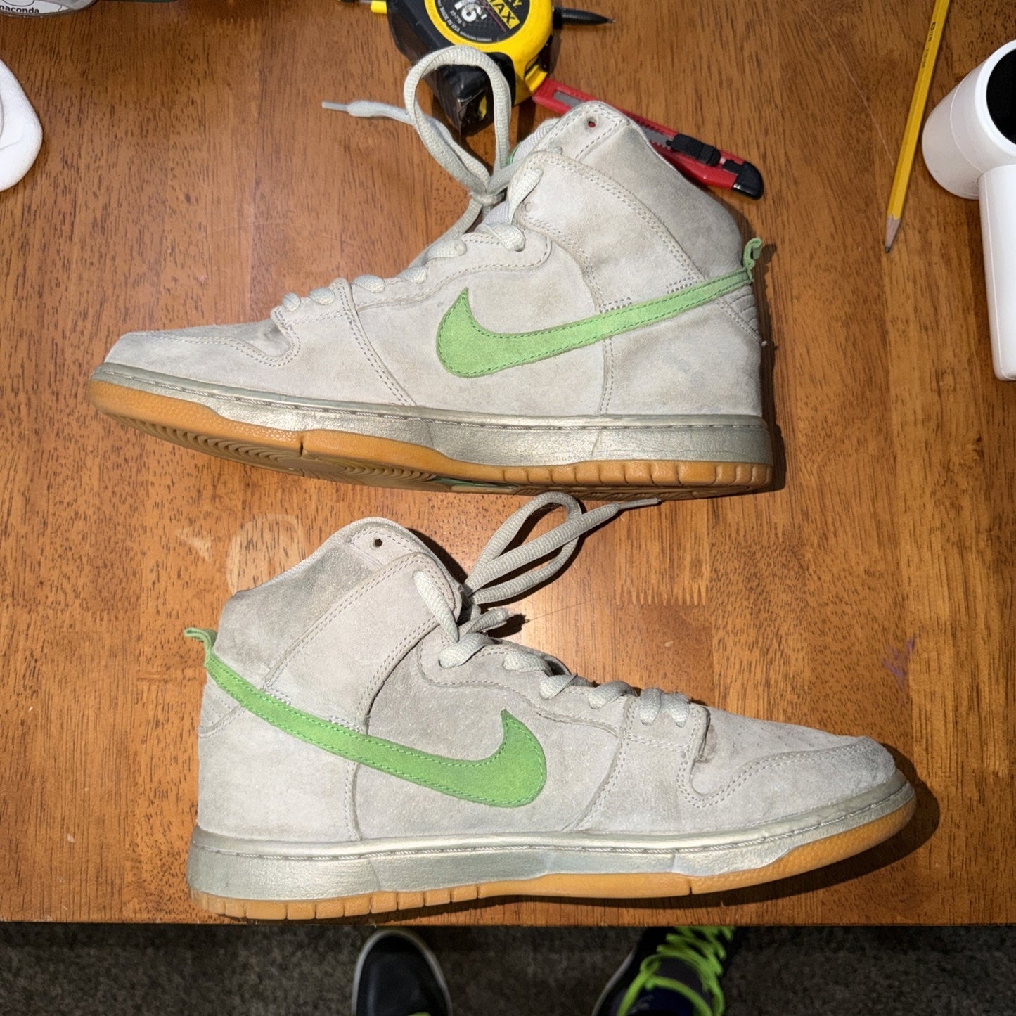 Size 9 - Nike SB Dunk High Silver Box