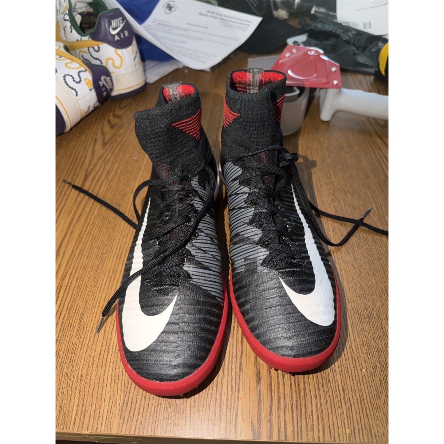 Size 6 Nike Act Flyknit Jr Mercurialx Cleat Sample Tagged