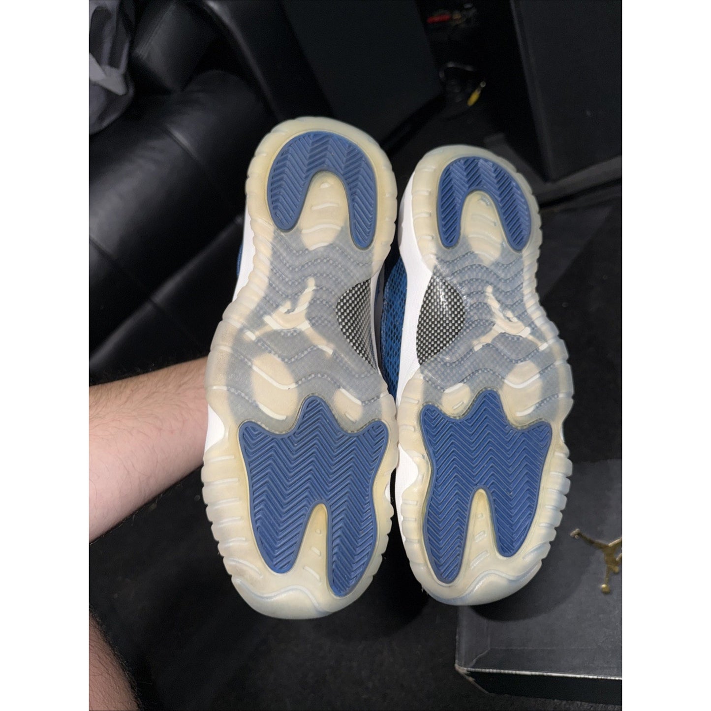Size 7 (GS) - Jordan 11 Retro 2019 Low Navy Snakeskin