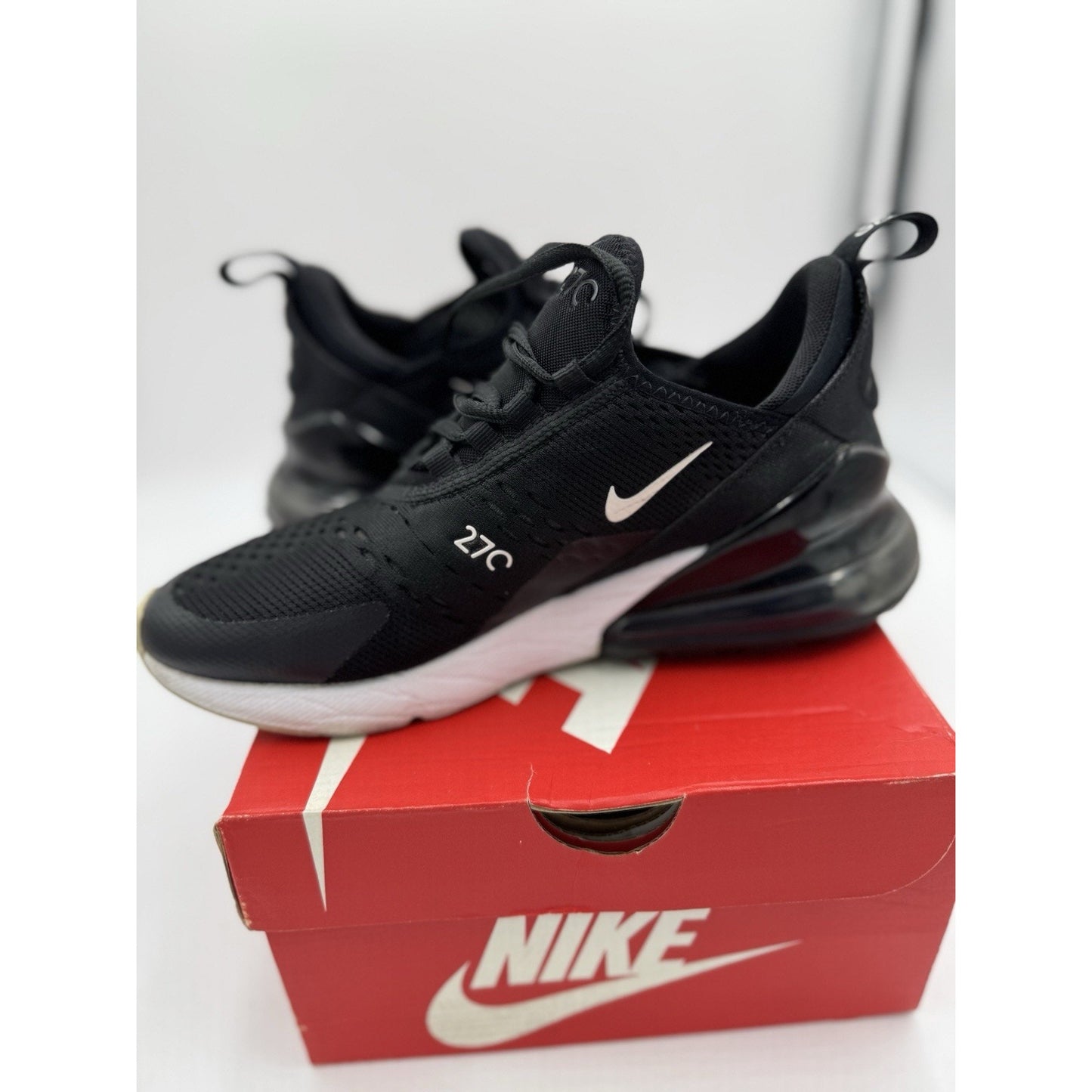 Size 6 (GS) - Nike Air Max 270 Low Triple Black - 943345-001