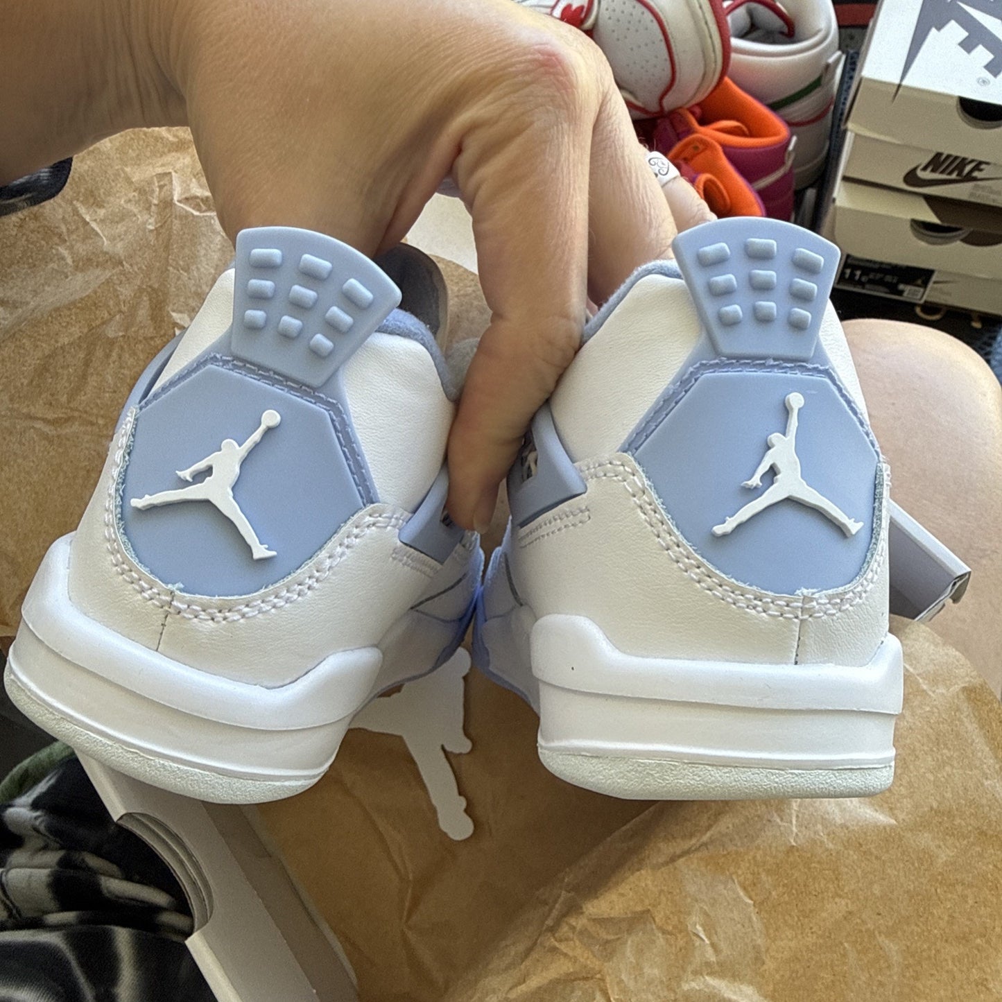 Jordan 4 IV Retro TD 'Forget Me Not' Aluminum IB8962-100 Sz 11.5C
