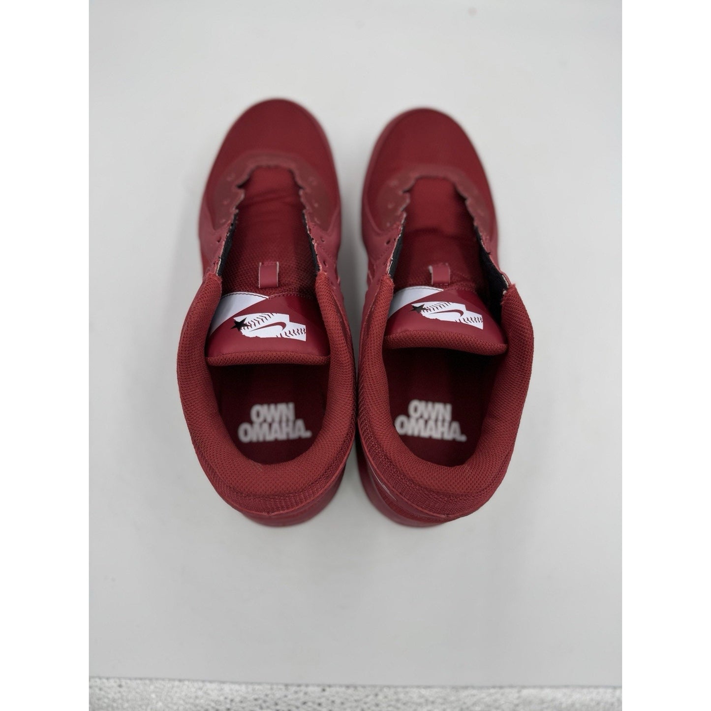 Size 10 Nike Air MVP Pro Metal Nebraska Baseball Cleat Look See Sample bs898
