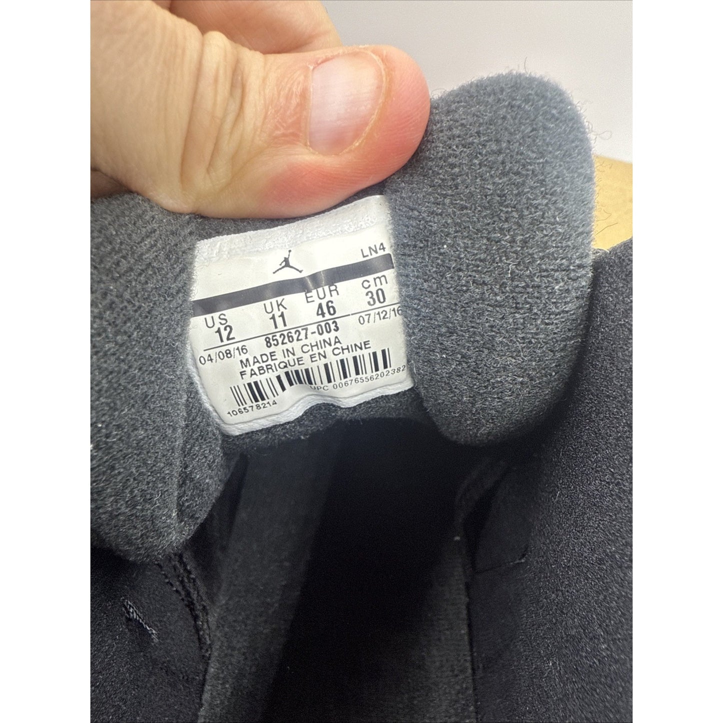 Size 12 - Air Jordan 12 Retro Wool